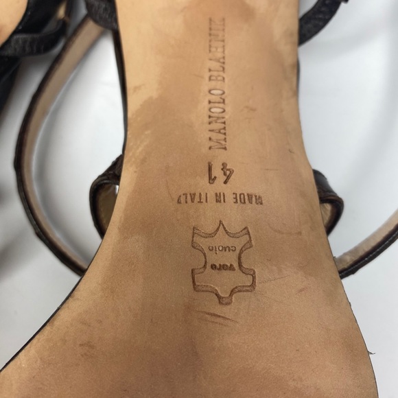 AUTHENTIC MANOLO BLAHNIK STRAPY HIGH HEELS PRETTY - Picture 13 of 16